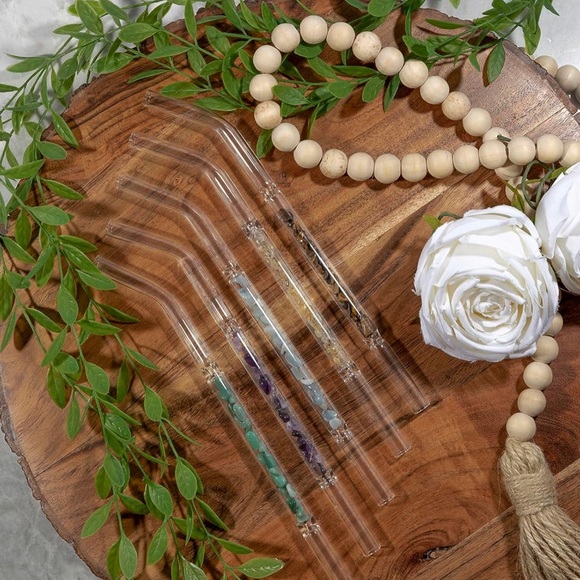 Reusable Glass Straws- Healing Crystals - Picture 6 of 6